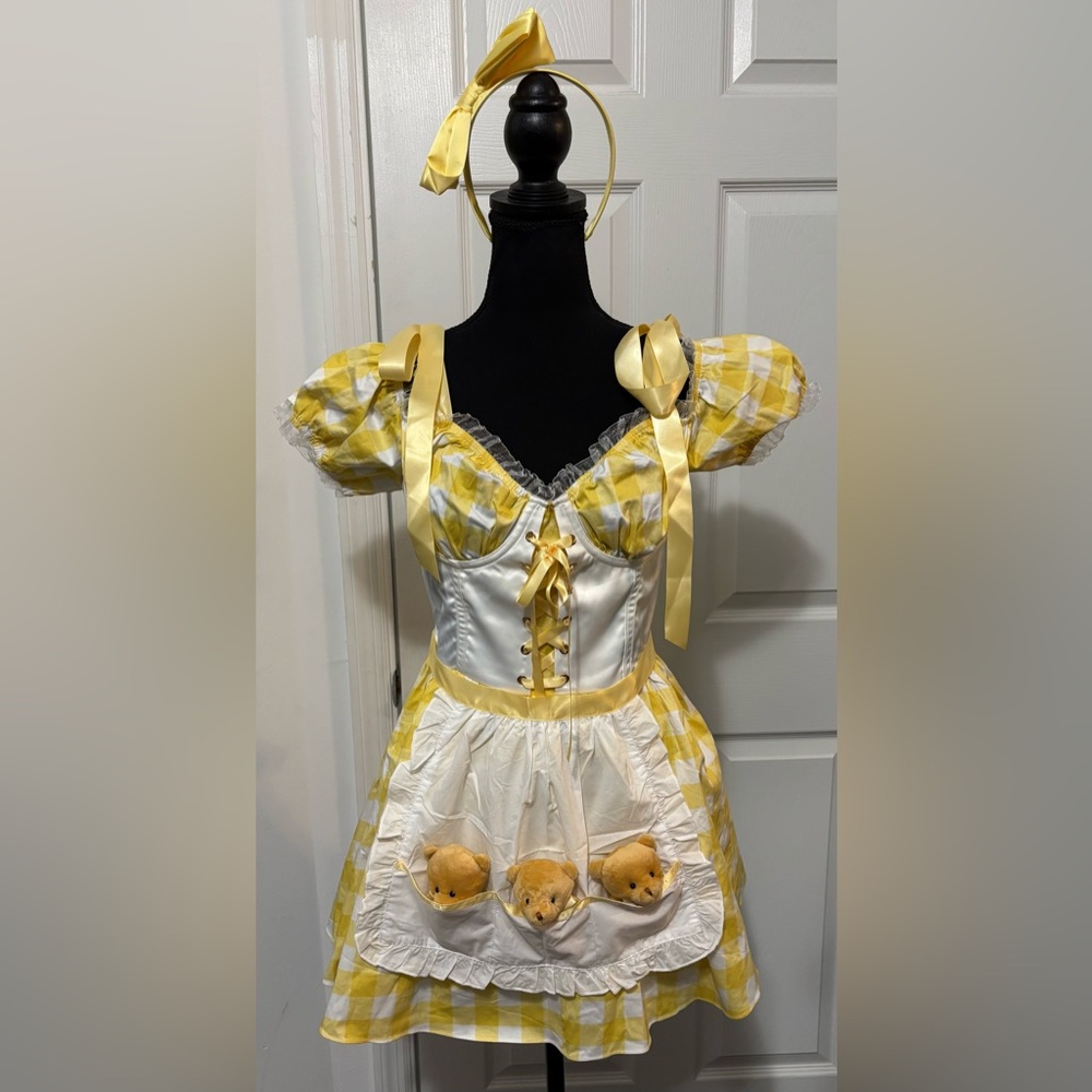 NWT Dolls Kill / Trickz N’ Treatz Goldilocks Costume Set
